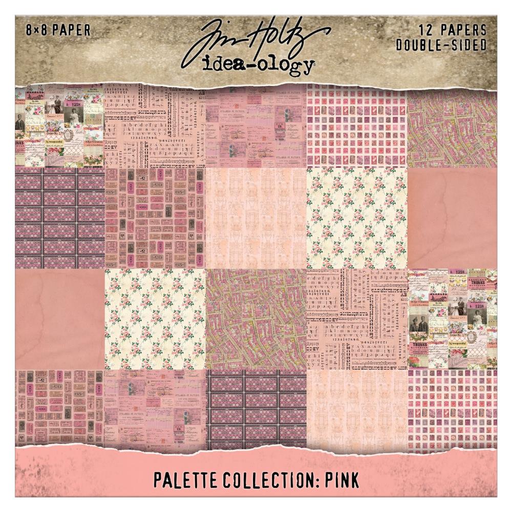 {coming soon!} Tim Holtz idea-ology 8x8 Palette Collection Paper Pack Bundle {Warm Colors}