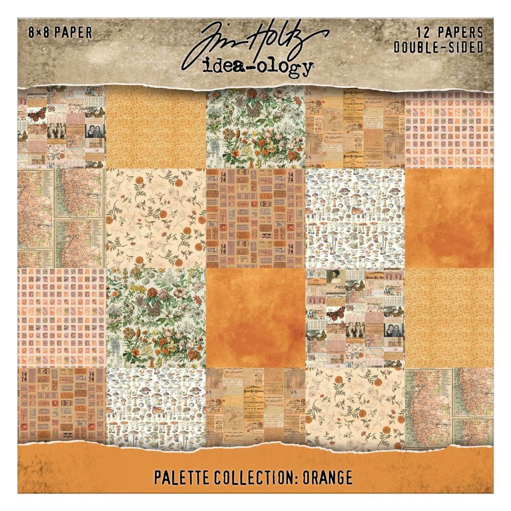 {coming soon!} Palette Collection: Orange | 8x8 Double-Sided Cardstock Paper Pack | idea-ology