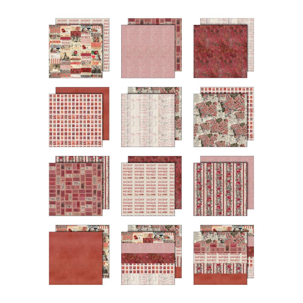 {coming soon!} Palette Collection: Red | 12x12 Double-Sided Cardstock Paper Pack | idea-ology