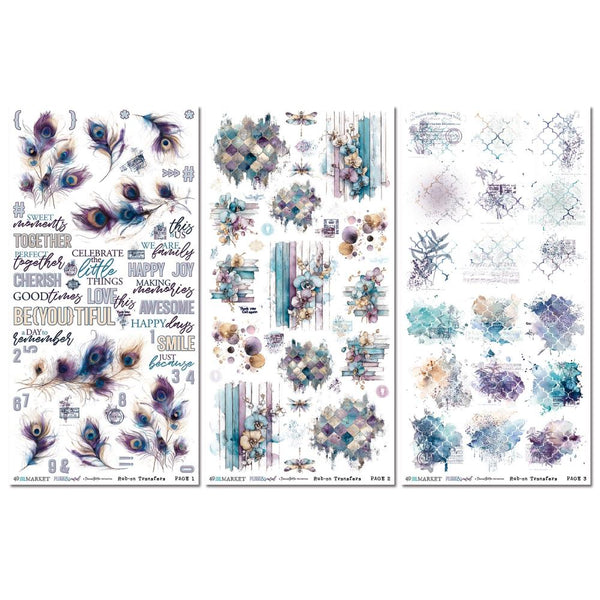 Plume & Petal 6x12 Blendable Rub-On Transfer Set {preorder: eta early-mid Feb}