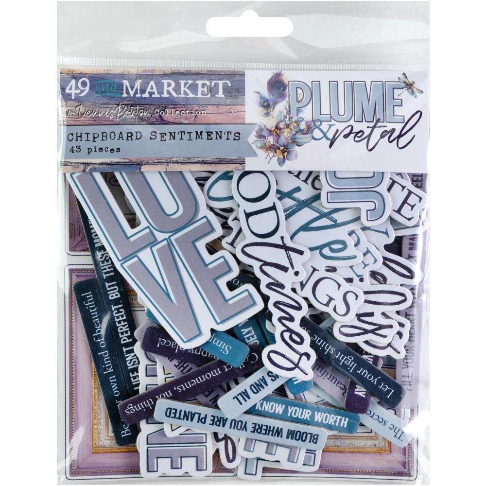 Plume & Petal Sentiments Chipboard Set {preorder: eta early-mid Feb}