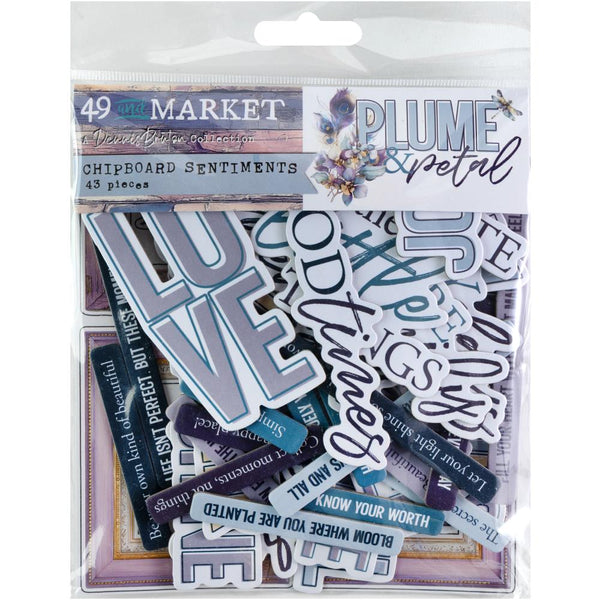 Plume & Petal Sentiments Chipboard Set {preorder: eta early-mid Feb}