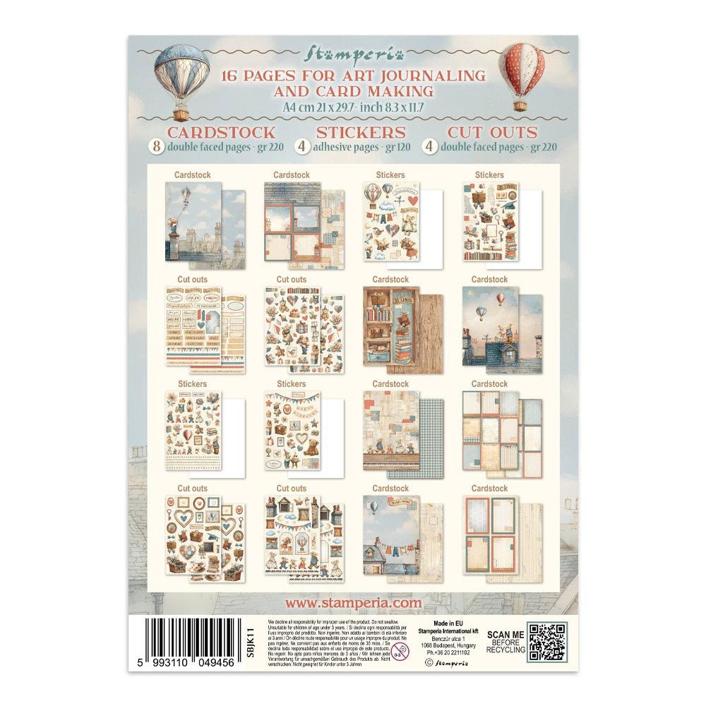 Family Junk Journal Book | Backgrounds, Stickers, and Cut-outs