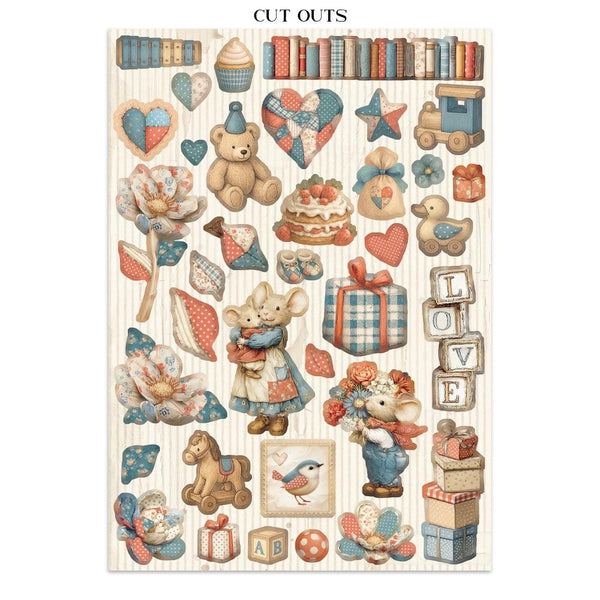 Family Junk Journal Book | Backgrounds, Stickers, and Cut-outs