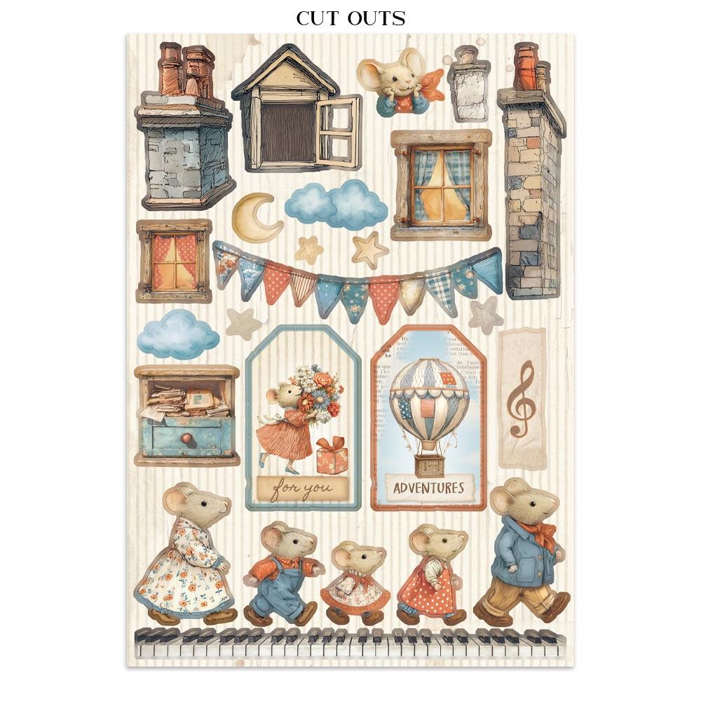 Family Junk Journal Book | Backgrounds, Stickers, and Cut-outs