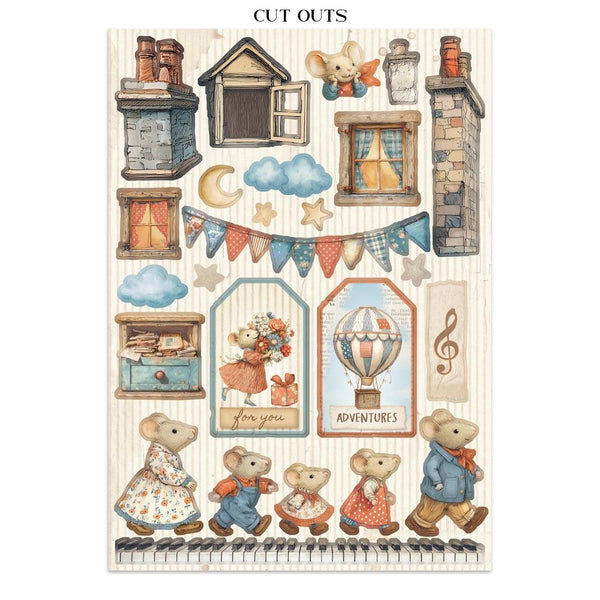 Family Junk Journal Book | Backgrounds, Stickers, and Cut-outs