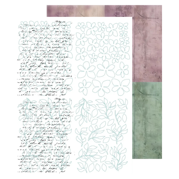 Beneath the Brambles TEXT{ures} Inkable Florals Laser Cuts