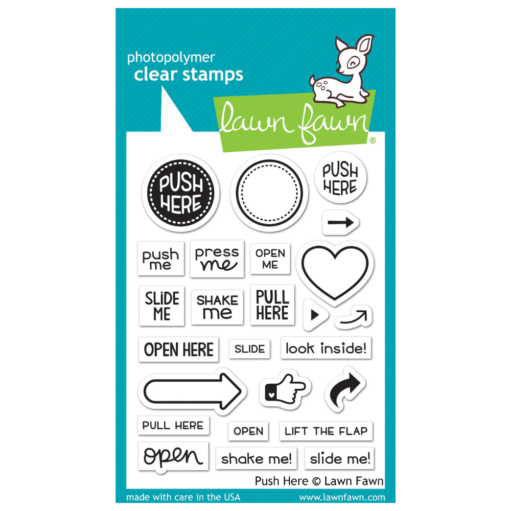 Push Here Clear Stamp Set