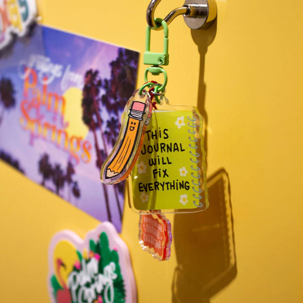 This Journal Will Fix Everything Trinket Charm Keychain