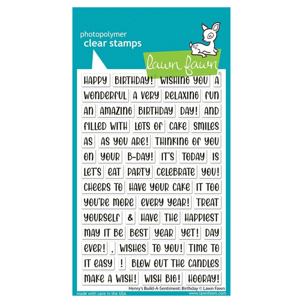 Henry's Build-a-Sentiment Stamp Set: Birthday