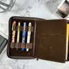 Bomber Brown Grab n' Go Padfolio & Pen Case