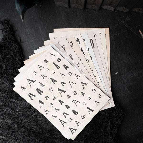 Warm Deluxe Letter Sticker Set {preorder}