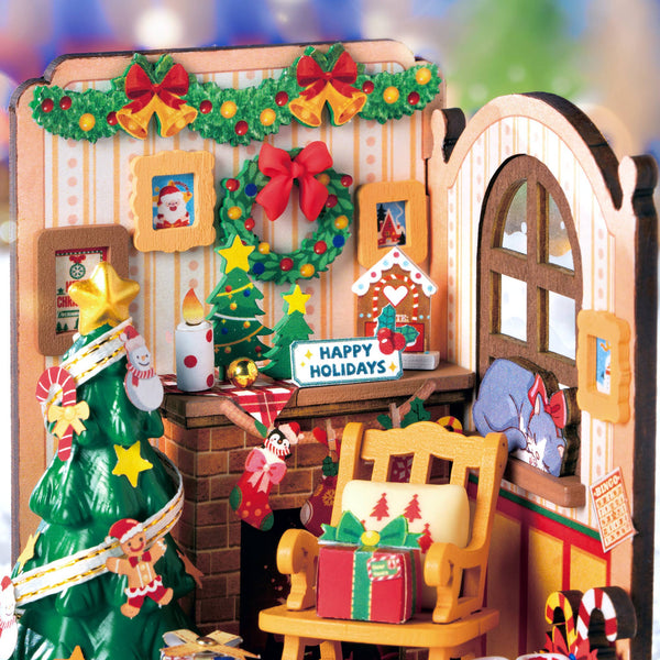 Christmas Fireplace Diorama Kit