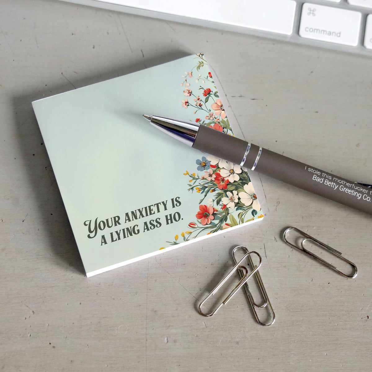 Lying Ass Ho Anxiety Sticky Note Pad