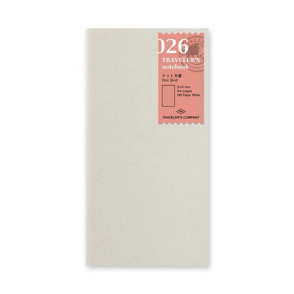 026 Dot Grid | Traveler's Notebook Refills {Regular Size}