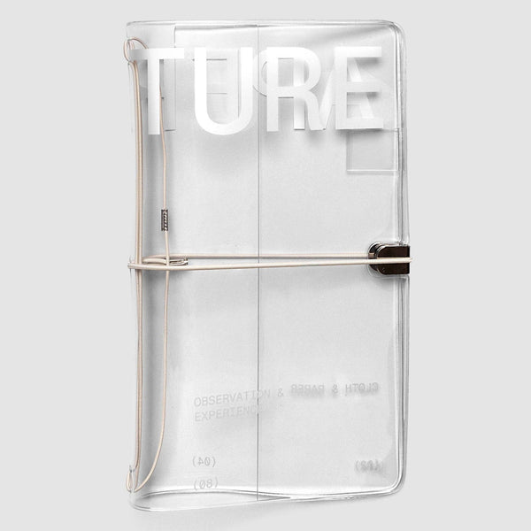 {coming soon!} Aperture Clear Vinyl Travel Notebook Cover