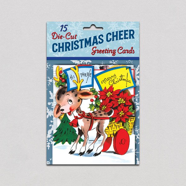 Christmas Cheer Die Cut Greeting Card Packet