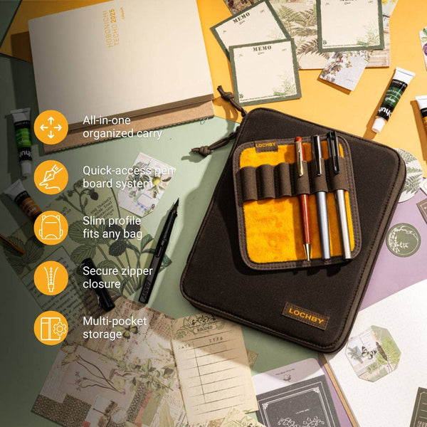Daily Folio A5 Travel Journal w/ Pen Board