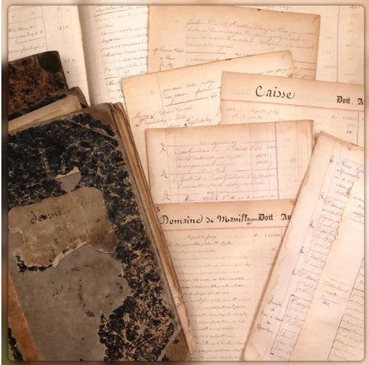 French Antique Journal/Ledger 8-Page Bundles - 1800's - 1900