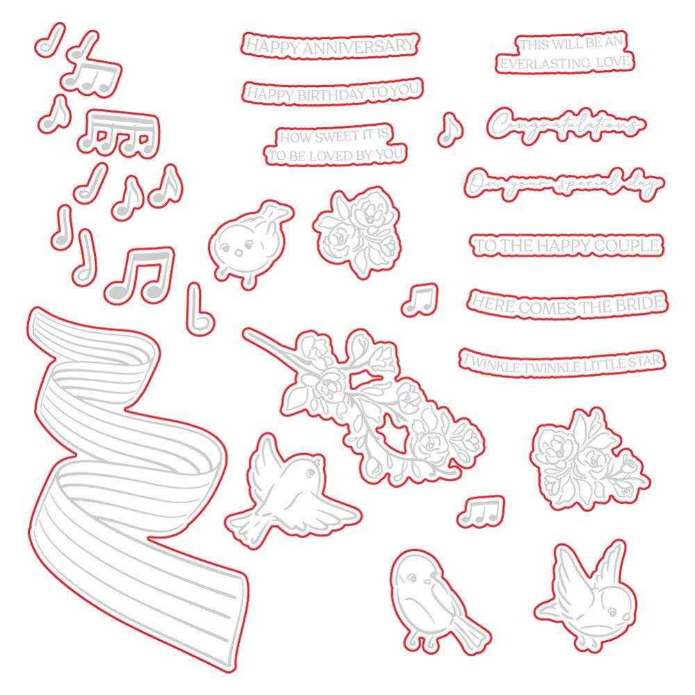 Sweet Songs Coordinating Dies {Retired}