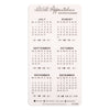 2026 Mini Monthly Calendar Sticker Sheet 2pk