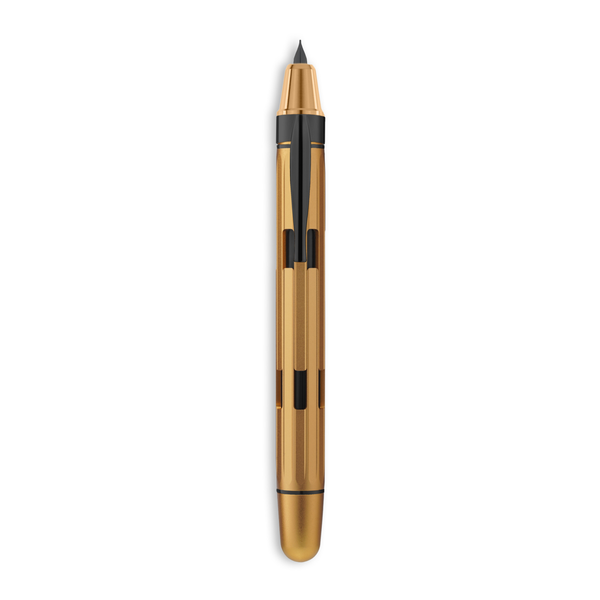 Electrum + Black Eclipse Retractable Fountain Pen