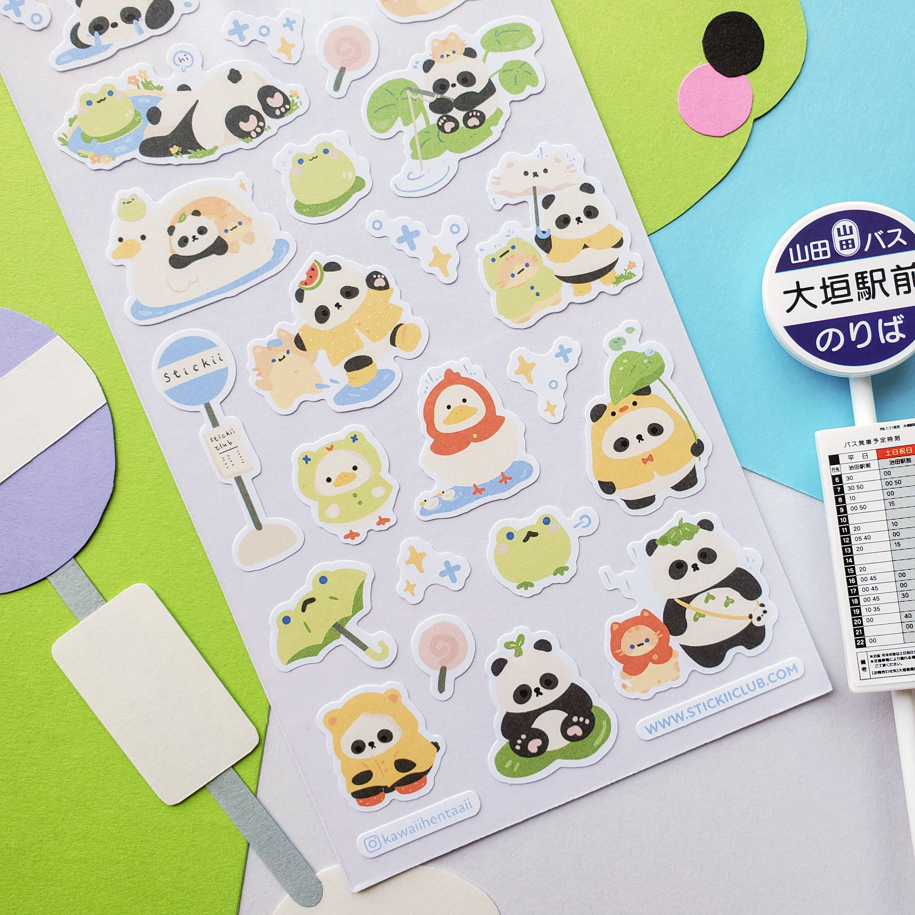 Puddles of Fun Sticker Sheet | @kawaiihentaaii