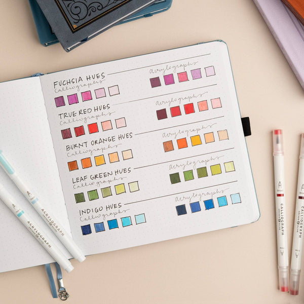Indigo Hues 5pc Pen Sets | Acryolgraphs or Calliographs