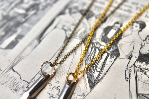 Vintage Empire Pen Company Calligraphy Pen Necklace No. 23