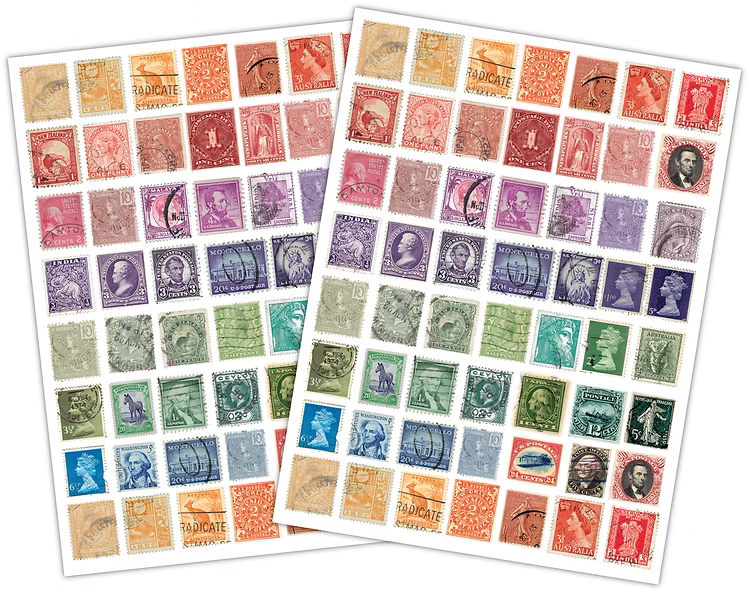 Used Stamps Rub-on Transfers | The Collector