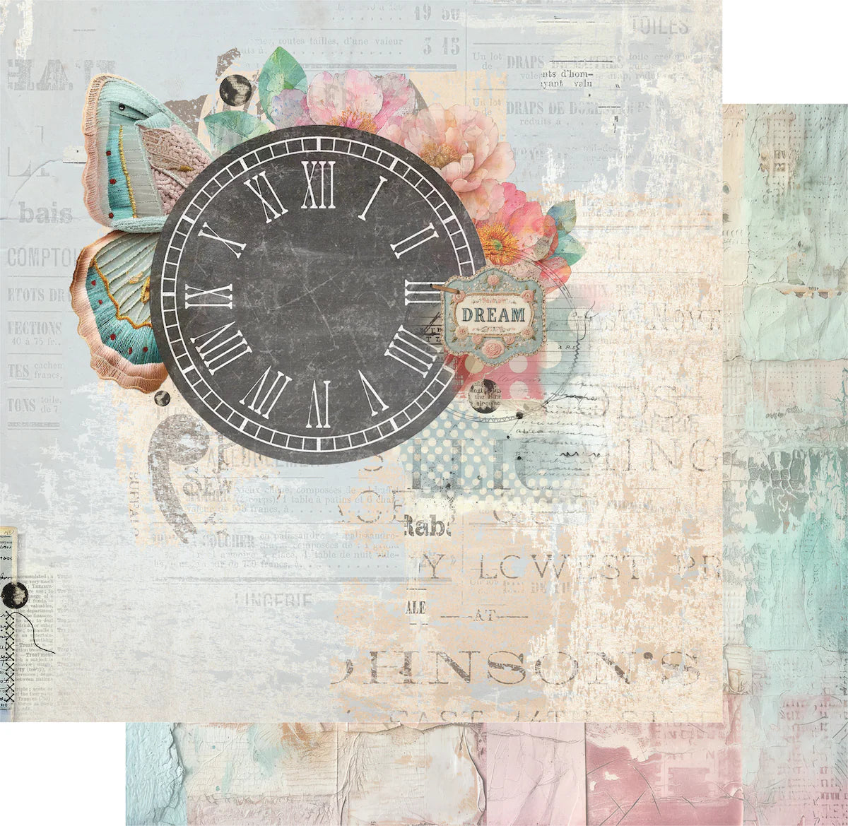 Dressed in Daydreams 12x12 Double-Sided Patterned Singles