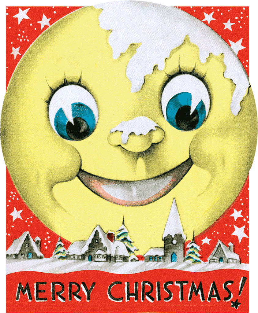 Merry Christmas Die Cut Greeting Card Packet