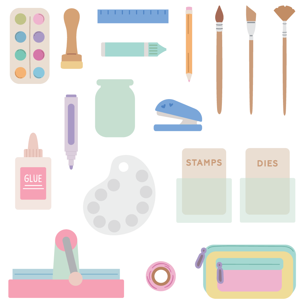 Paper Crafting Supplies Lovely Layers Die Set