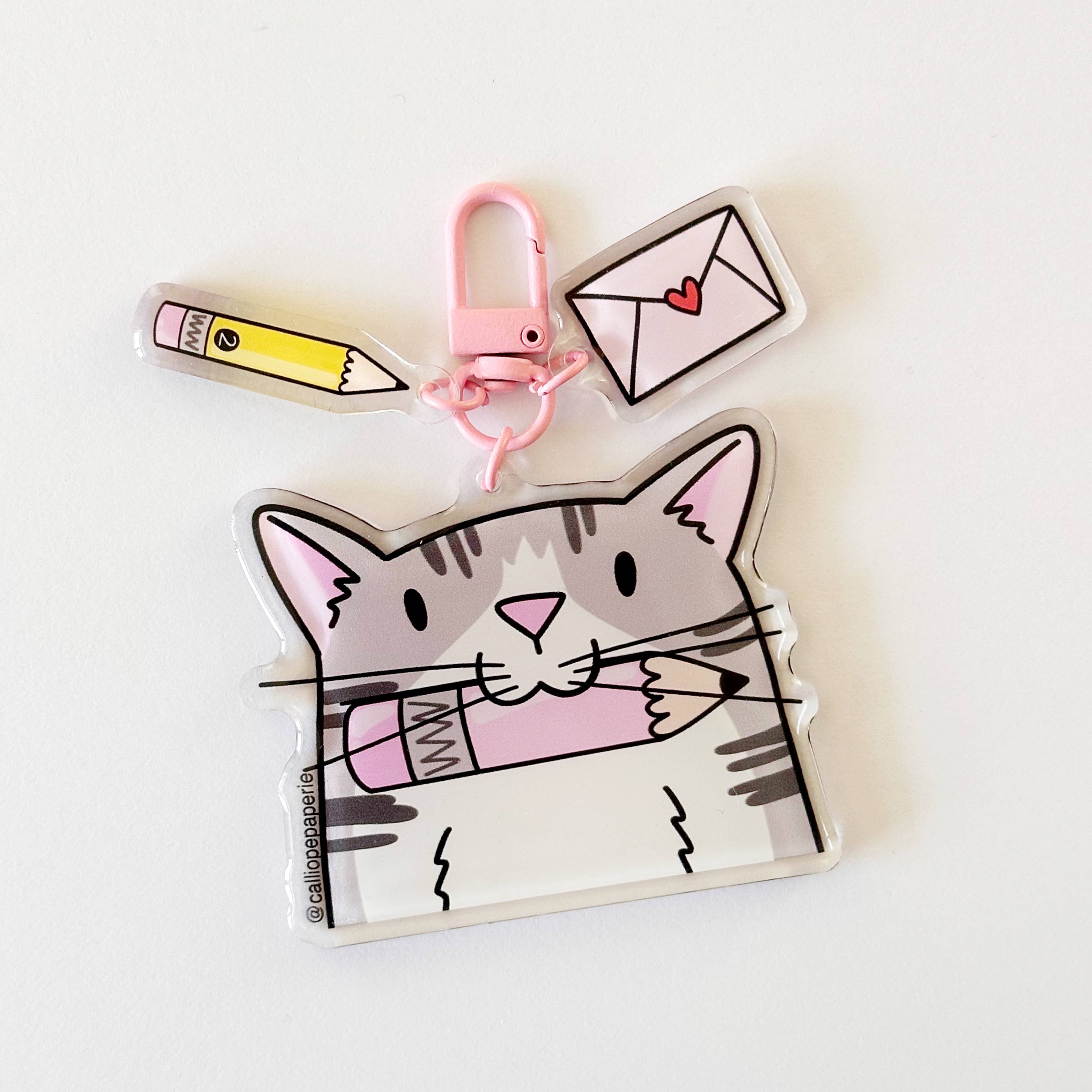Chips the Cat Charms Keychain Bag Charm