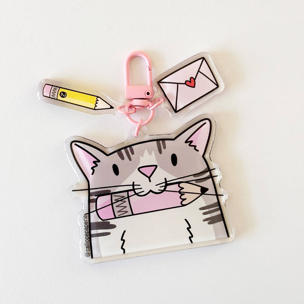 Chips the Cat Charms Keychain Bag Charm