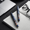 Cobalt Eclipse + Rose Gold Retractable Fountain Pen