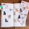 Neighborhood Cats Washi Sticker Sheet