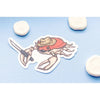 Stabby Crabby Clear Vinyl Sticker
