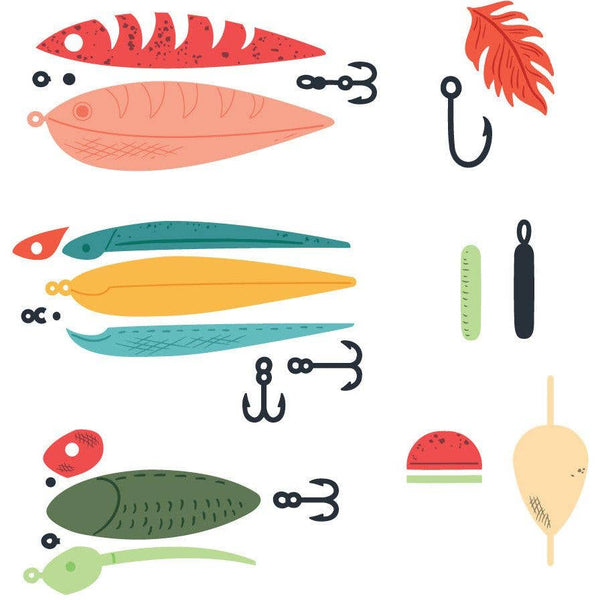 Fishing Lures Lovely Layers Die Set