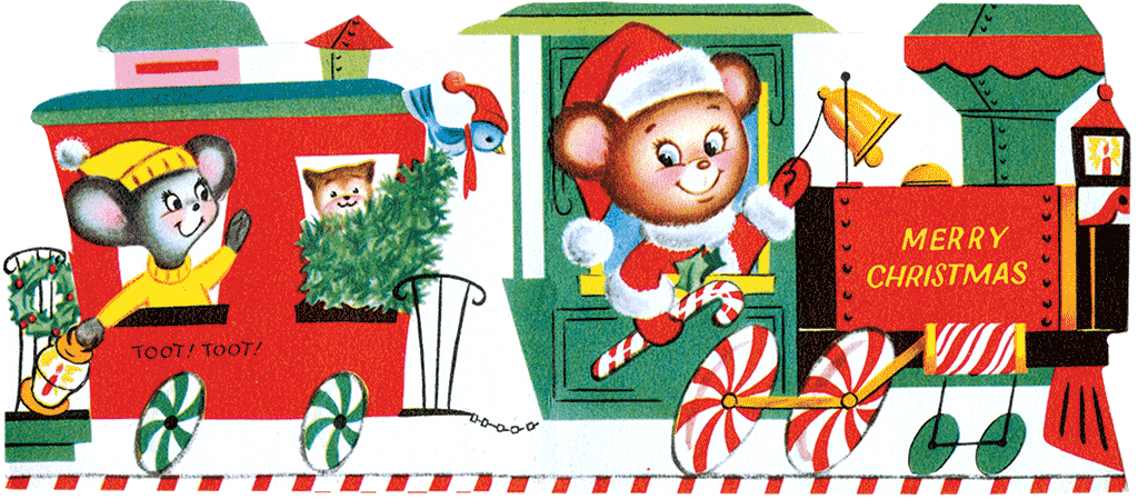 Merry Christmas Die Cut Greeting Card Packet