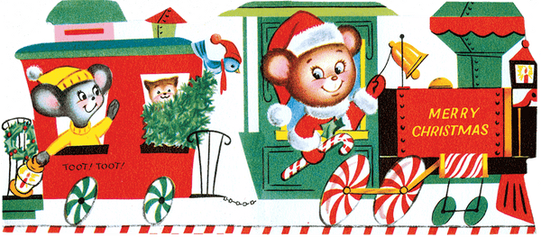 Merry Christmas Die Cut Greeting Card Packet