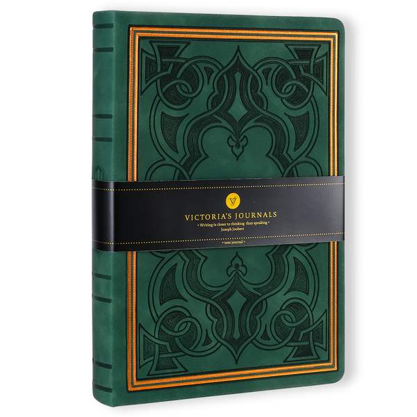 Green Antiqued Hardcover Journal