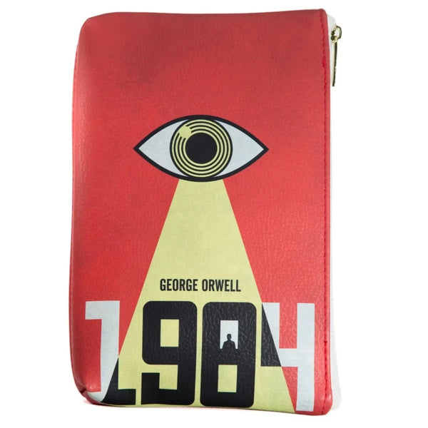 Orwell's 1984 Book Art Zipper Pouch