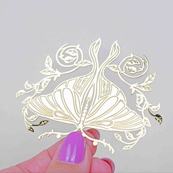 Golden Moth Bookmark