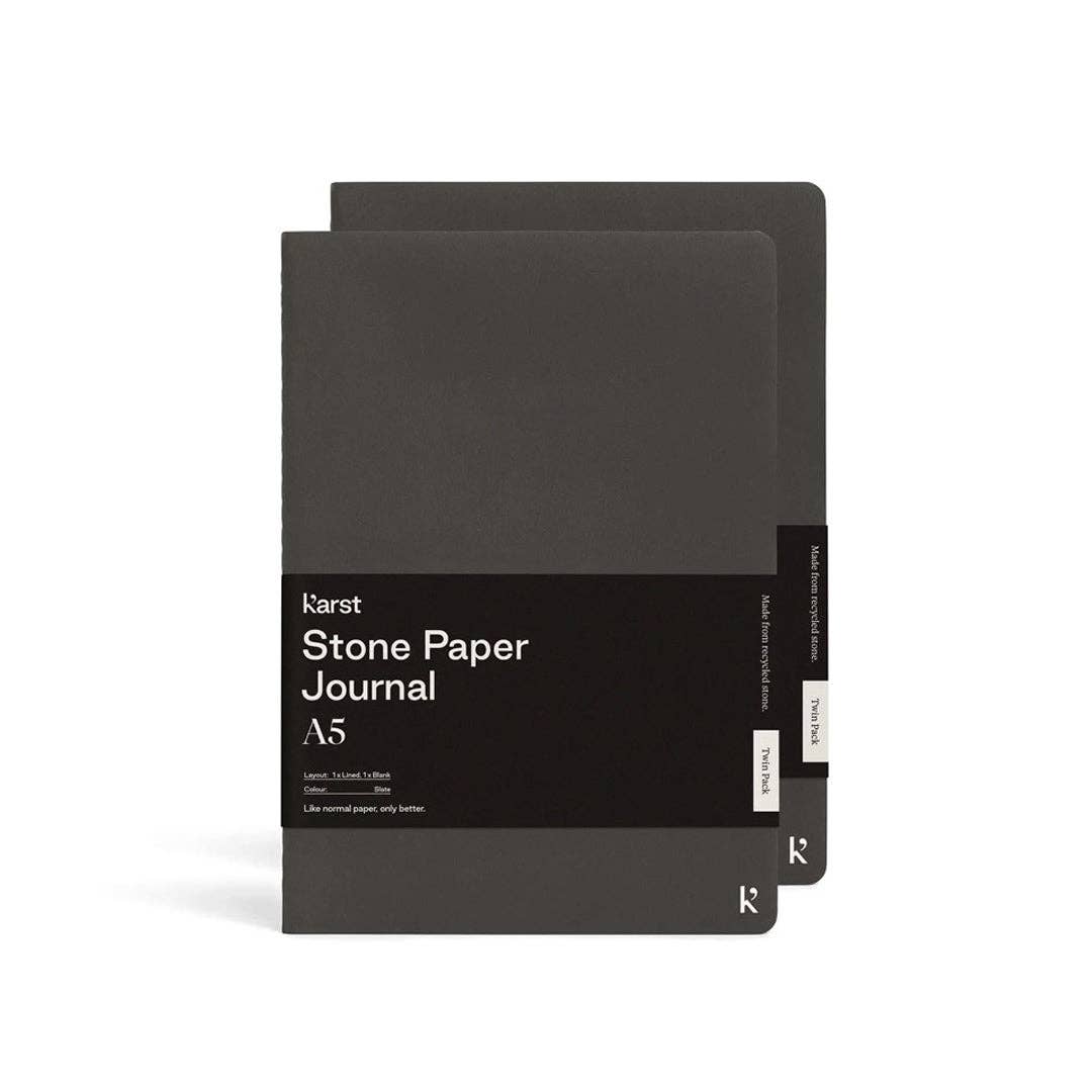 Stone Paper A5 Softcover Daily Journal Twin Pack
