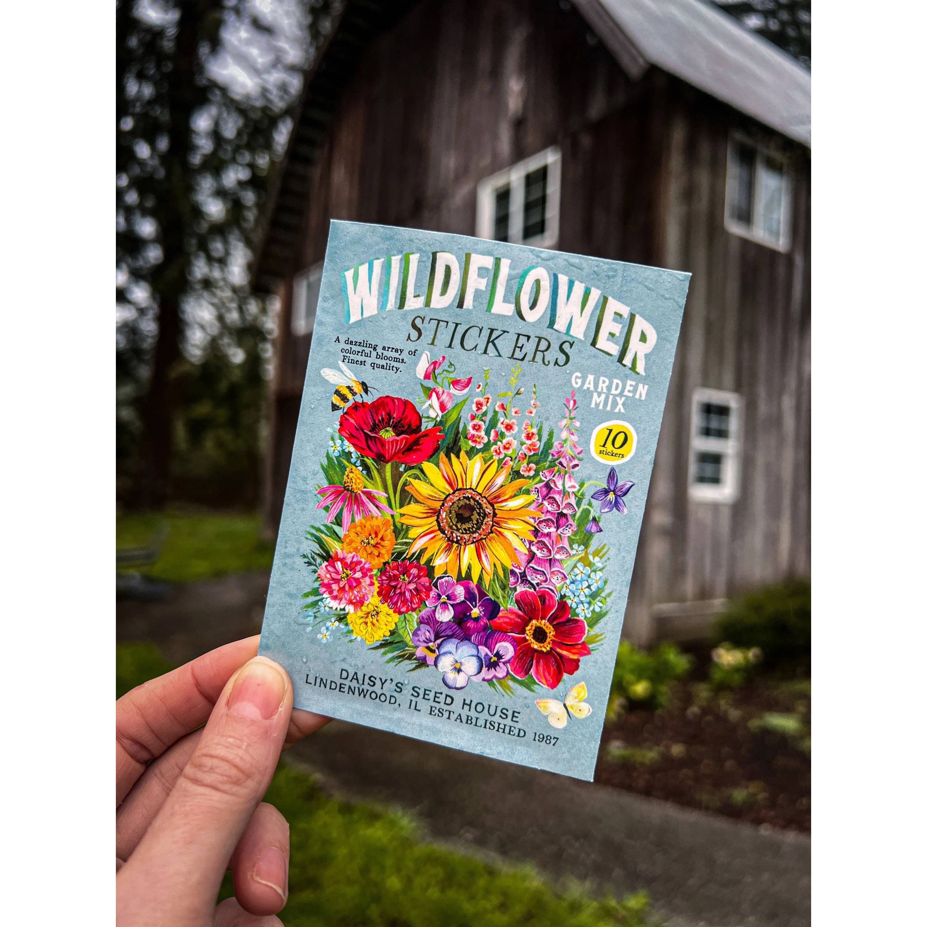 Wildflower Sticker Pack Set of 10 Matte Stickers
