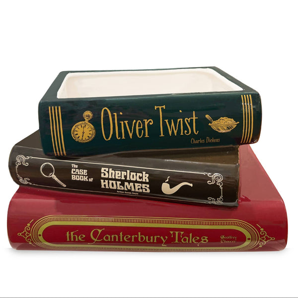 Sherlock Stacked Book Planter