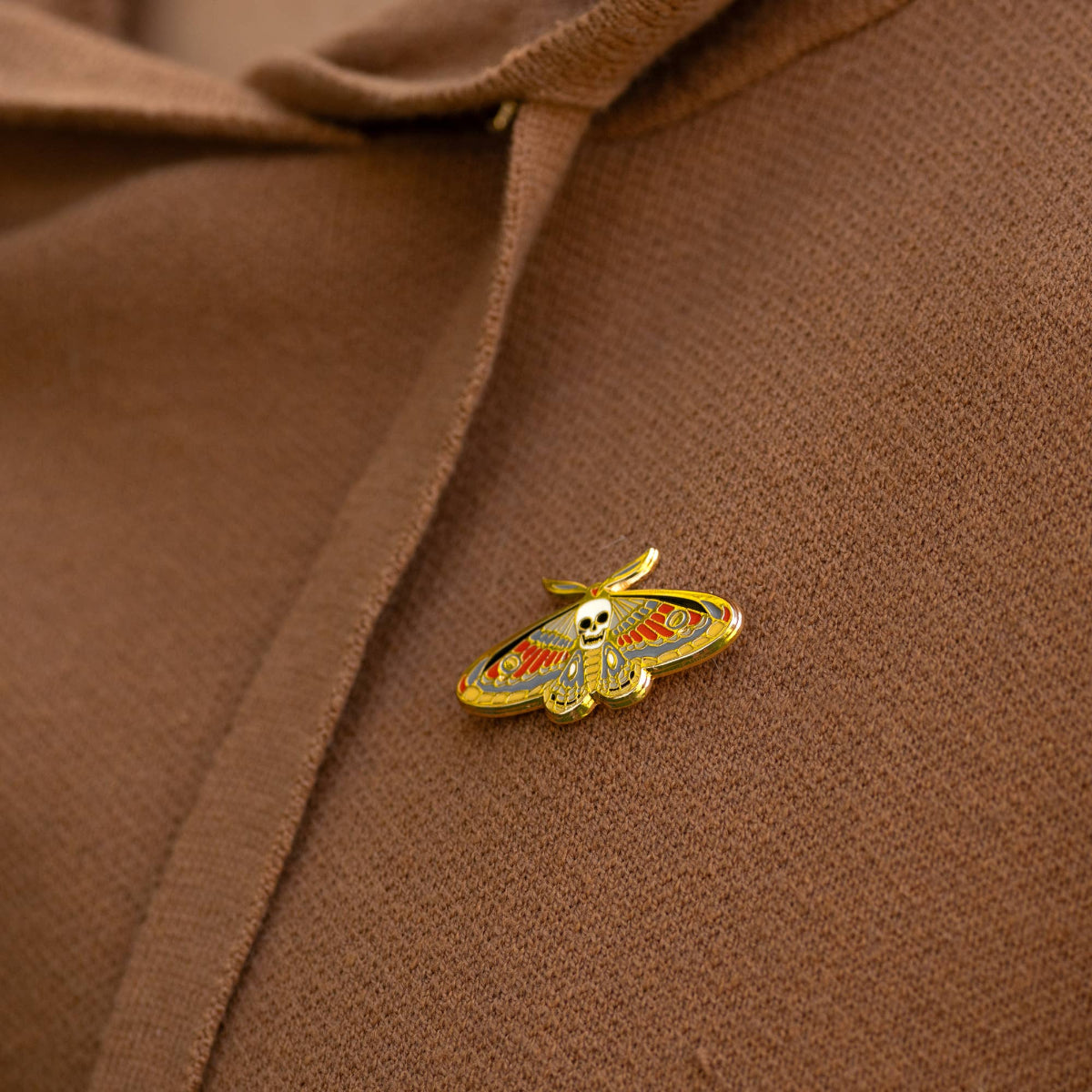 Death's Head Hawkmoth Enamel Pin