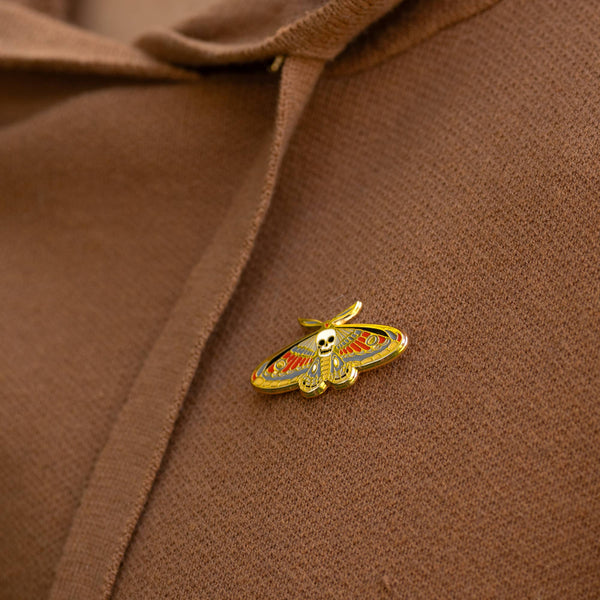 Death's Head Hawkmoth Enamel Pin