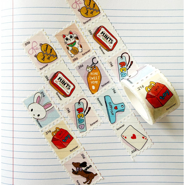 Tiny Treasures Faux-stage Stamp Washi